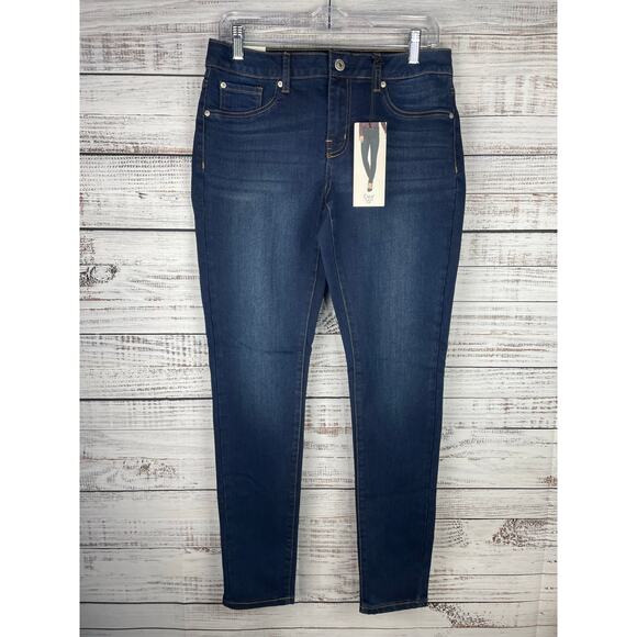 Dex Super Skinny Scienna Jean Dark Wash NEW size 31 31x31 Stretchy Mid Rise - Picture 1 of 9